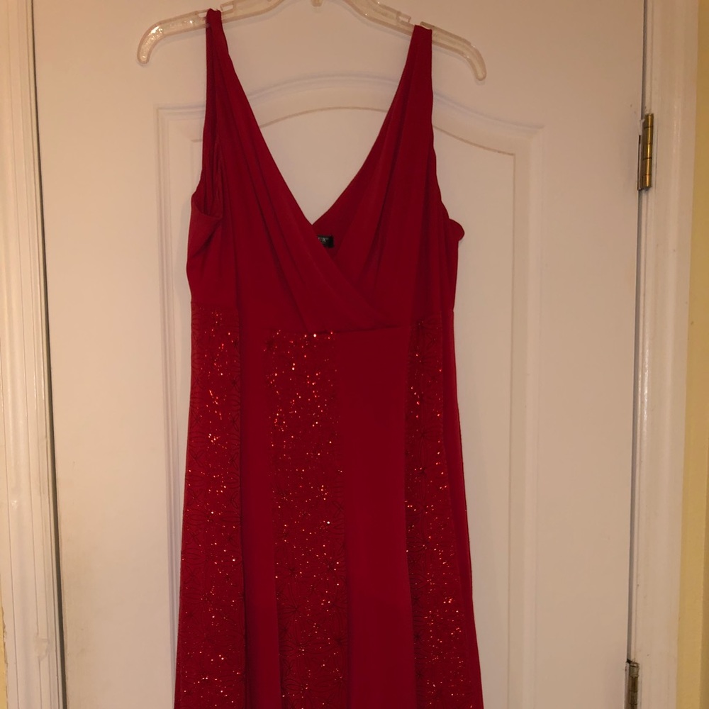 Red cocktail dress